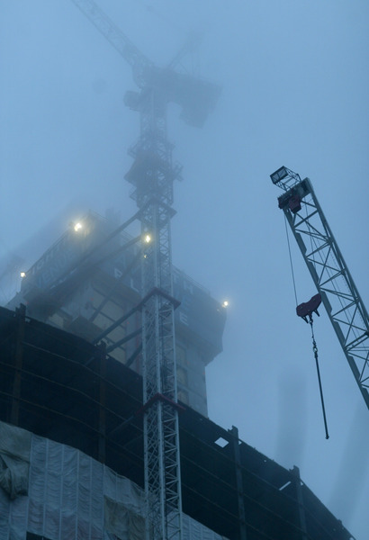 Hoch im Nebel